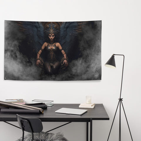 About my Brain Institute Wall Art Lilith Goddess Flag Wall Art