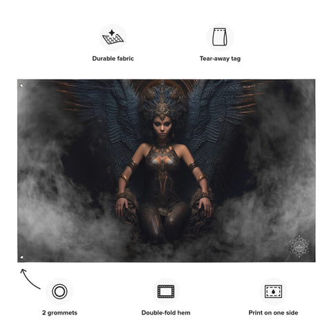 About my Brain Institute Wall Art Lilith Goddess Flag Wall Art