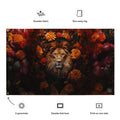 About my Brain Institute Wall Art Lion Spirit Animal Flag Wall Art