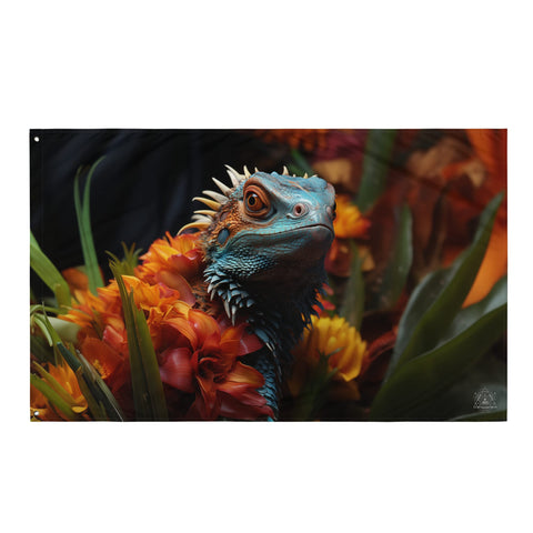 About my Brain Institute Wall Art Lizard Spirit Animal Flag Wall Art