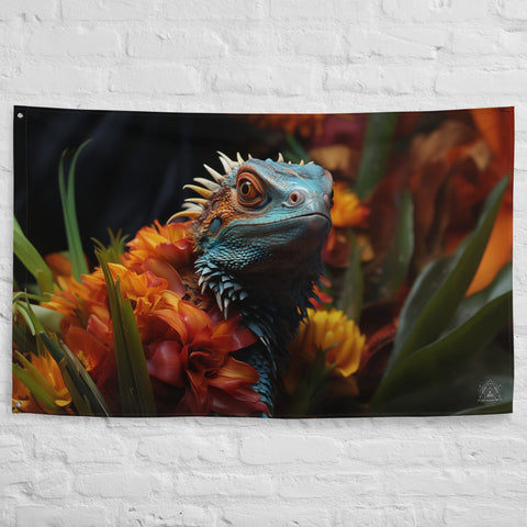 About my Brain Institute Wall Art Lizard Spirit Animal Flag Wall Art