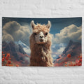 About my Brain Institute Wall Art Llama Spirit Animal Flag Wall Art