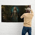About my Brain Institute Wall Art Mama Quilla Goddess Flag Wall Art