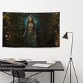 About my Brain Institute Wall Art Mama Quilla Goddess Flag Wall Art