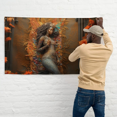 About my Brain Institute Wall Art Mami Wata Goddess Flag Wall Art