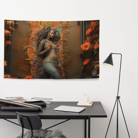 About my Brain Institute Wall Art Mami Wata Goddess Flag Wall Art