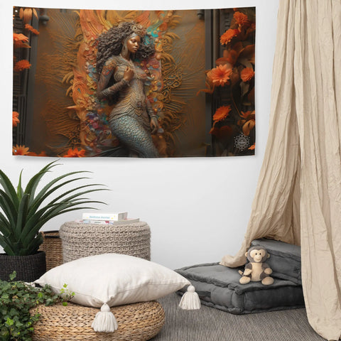 About my Brain Institute Wall Art Mami Wata Goddess Flag Wall Art