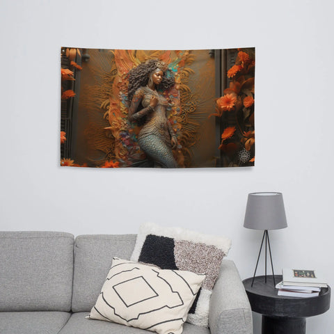 About my Brain Institute Wall Art Mami Wata Goddess Flag Wall Art
