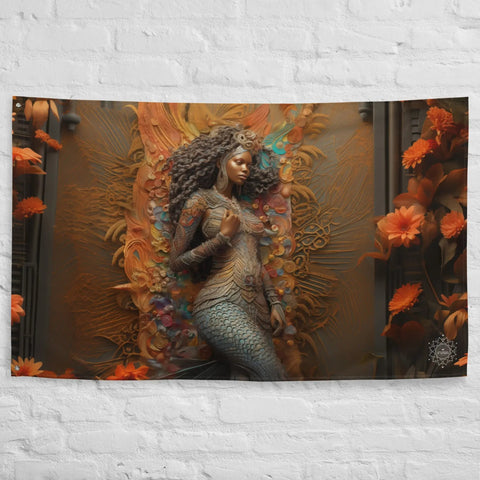 About my Brain Institute Wall Art Mami Wata Goddess Flag Wall Art