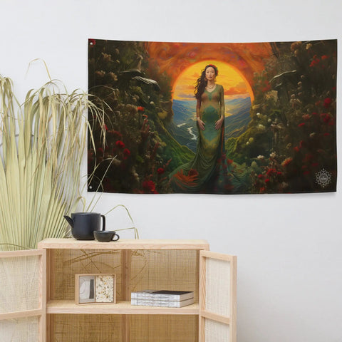 About my Brain Institute Wall Art Mau Thuong Ngan Goddess Flag Wall Art