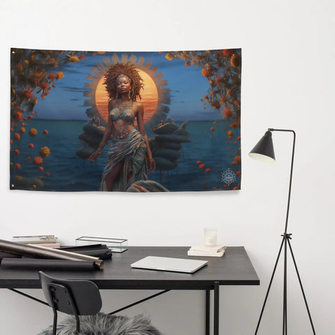 About my Brain Institute Wall Art Mawu Goddess Flag Wall Art