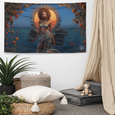About my Brain Institute Wall Art Mawu Goddess Flag Wall Art
