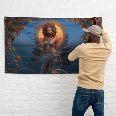 About my Brain Institute Wall Art Mawu Goddess Flag Wall Art