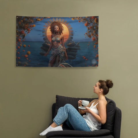 About my Brain Institute Wall Art Mawu Goddess Flag Wall Art