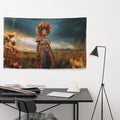 About my Brain Institute Wall Art Mbaba Mwana Waresa Goddess Flag Wall Art