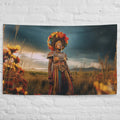 About my Brain Institute Wall Art Mbaba Mwana Waresa Goddess Flag Wall Art