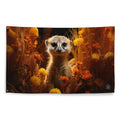 About my Brain Institute Wall Art Meerkat Spirit Animal Flag Wall Art