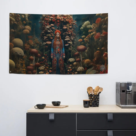 About my Brain Institute Wall Art Mielikki Goddess Flag Wall Art