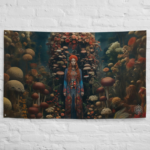 About my Brain Institute Wall Art Mielikki Goddess Flag Wall Art