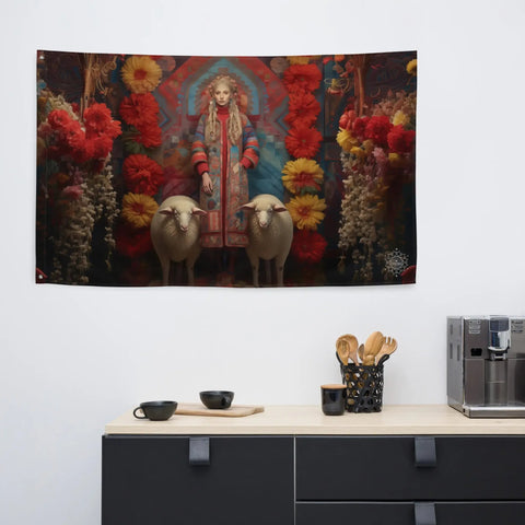 About my Brain Institute Wall Art Mokosh Goddess Flag Wall Art
