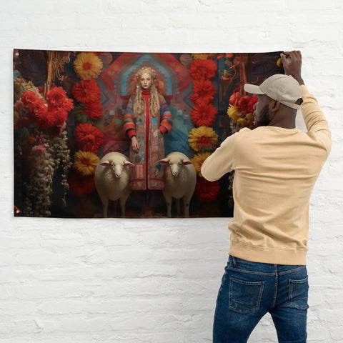 About my Brain Institute Wall Art Mokosh Goddess Flag Wall Art