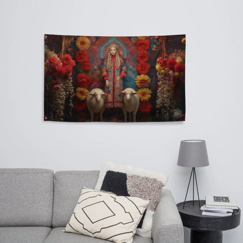 About my Brain Institute Wall Art Mokosh Goddess Flag Wall Art