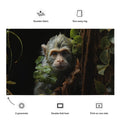 About my Brain Institute Wall Art Monkey Spirit Animal Flag Wall Art