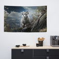 About my Brain Institute Wall Art Mountain Goat Spirit Animal Flag Wall Art