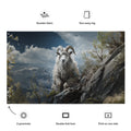 About my Brain Institute Wall Art Mountain Goat Spirit Animal Flag Wall Art