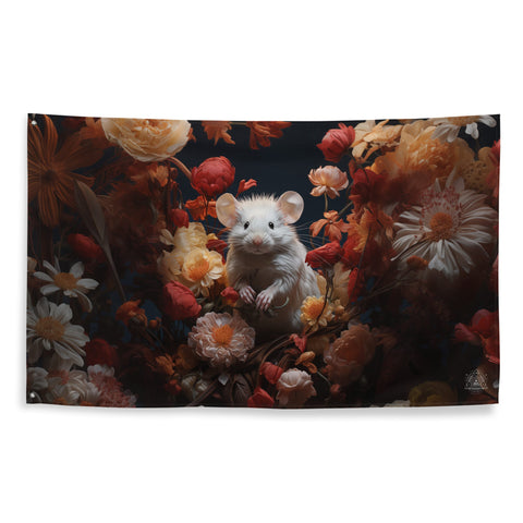 About my Brain Institute Wall Art Mouse Spirit Animal Flag Wall Art