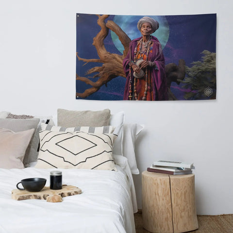 About my Brain Institute Wall Art Nana Buluku Goddess Flag Wall Art