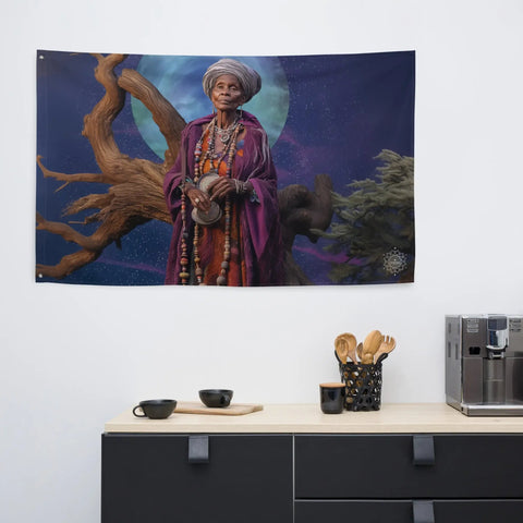 About my Brain Institute Wall Art Nana Buluku Goddess Flag Wall Art