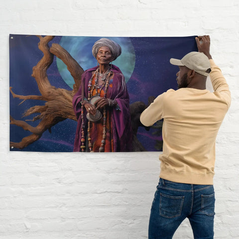 About my Brain Institute Wall Art Nana Buluku Goddess Flag Wall Art