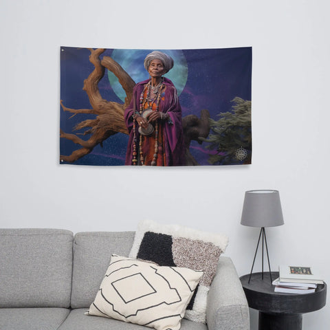 About my Brain Institute Wall Art Nana Buluku Goddess Flag Wall Art