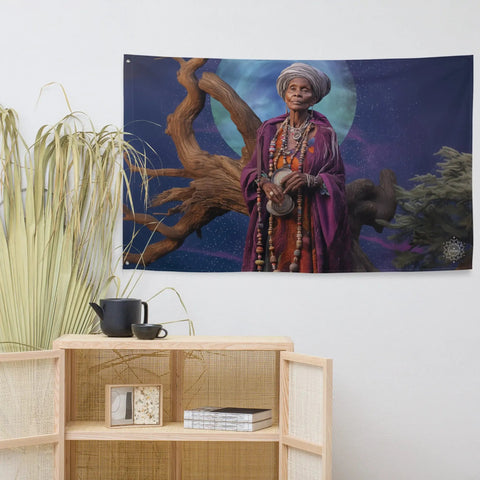 About my Brain Institute Wall Art Nana Buluku Goddess Flag Wall Art