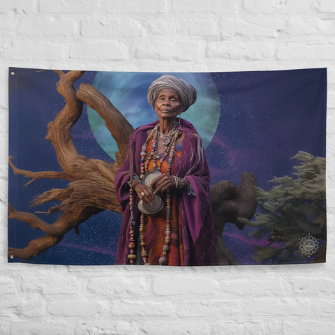 About my Brain Institute Wall Art Nana Buluku Goddess Flag Wall Art