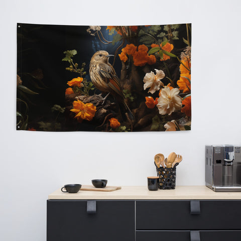 About my Brain Institute Wall Art Nightingale Spirit Animal Flag Wall Art