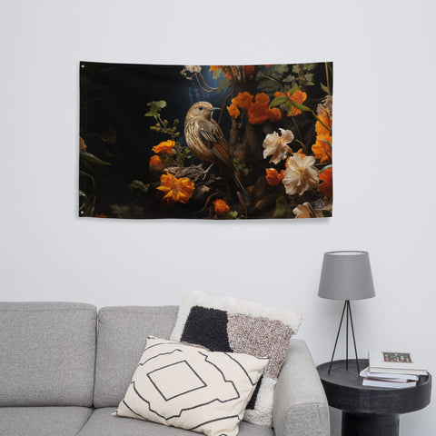 About my Brain Institute Wall Art Nightingale Spirit Animal Flag Wall Art