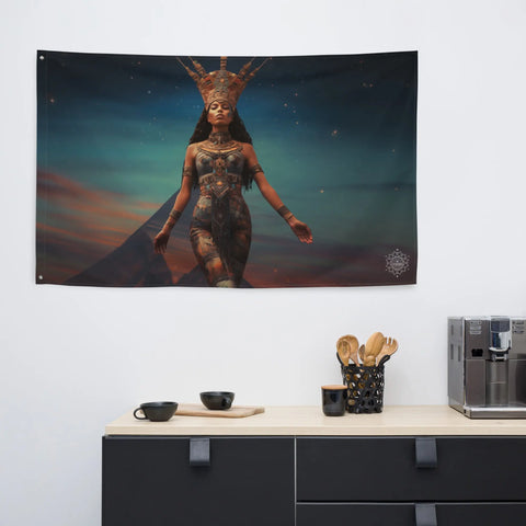 About my Brain Institute Wall Art Nuit Goddess Flag Wall Art