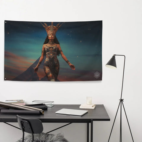 About my Brain Institute Wall Art Nuit Goddess Flag Wall Art
