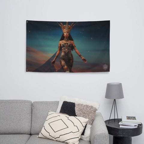 About my Brain Institute Wall Art Nuit Goddess Flag Wall Art