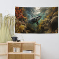 About my Brain Institute Wall Art Orca Whale Spirit Animal Flag Wall Art