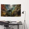 About my Brain Institute Wall Art Orca Whale Spirit Animal Flag Wall Art