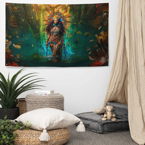 About my Brain Institute Wall Art Oshun Goddess Flag Wall Art