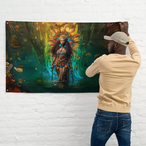 About my Brain Institute Wall Art Oshun Goddess Flag Wall Art