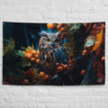 About my Brain Institute Wall Art Owl Spirit Animal Flag Wall Art