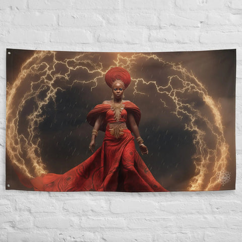 About my Brain Institute Wall Art Oya Goddess Flag Wall Art