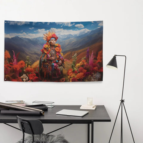 About my Brain Institute Wall Art Pachamama Goddess Flag Wall Art