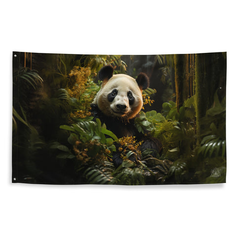 About my Brain Institute Wall Art Panda Spirit Animal Flag Wall Art