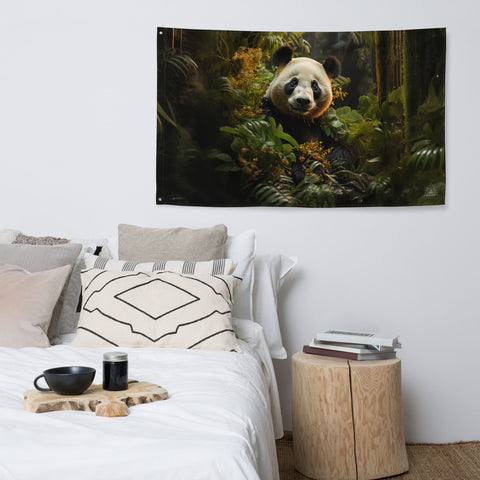 About my Brain Institute Wall Art Panda Spirit Animal Flag Wall Art